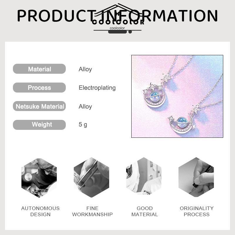 COD❤️Kalung Rantai Selangka Perak Gaya Korea Liontin Zircon Untuk Perhiasan Wanita- cl
