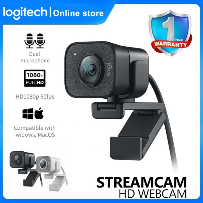 Earpon Logitech Streamcam Stream Cam Full Hd Usb-C Webcam