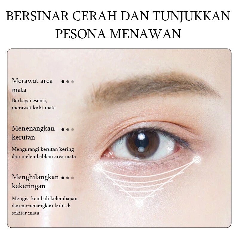 Krim mata panda Eye cream Perawatan mata Serum Mata 50g Anti-penuaan Melembabkan dan mencerahkan mata Menghilangkan lingkaran hitam, bengkak, keriput dan selulit Krim mata lingkaran hitam paling efektif