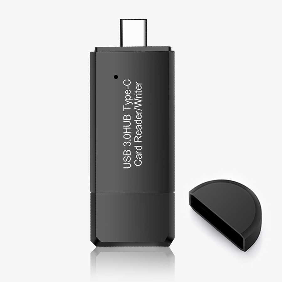 Card Reader USB Type C 3 in 1 USB 3.0 Hub Micro SD / SD Card - YC-432