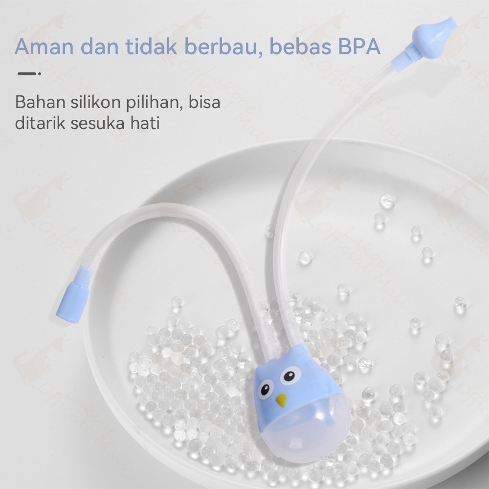 Nasal Aspirator Alat Sedot Ingus Bayi Pembersih Hidung Bayi Karakter Burung Hantu  Model Selang