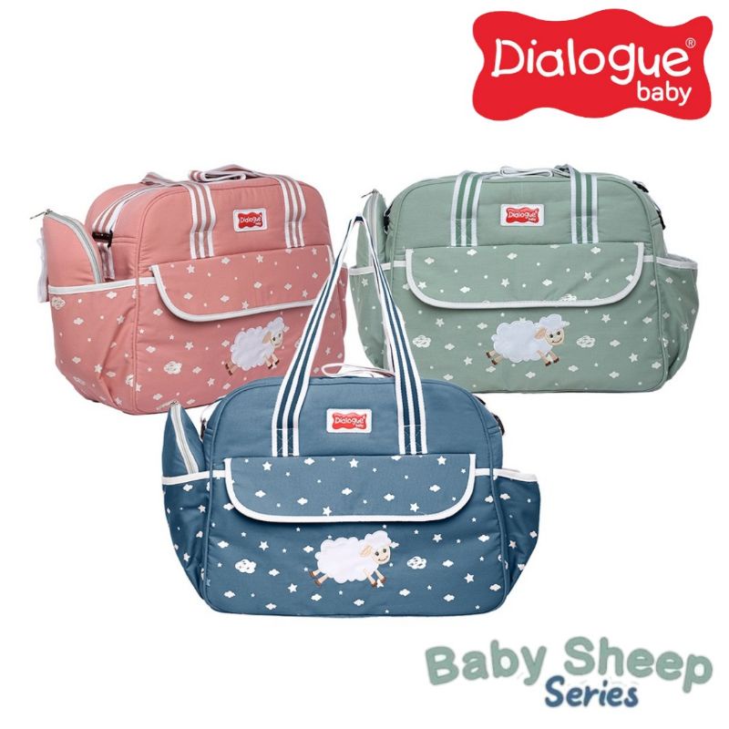 Dialogue Baby Tas Bayi Besar + Tempat Botol Susu Baby Sheep Series