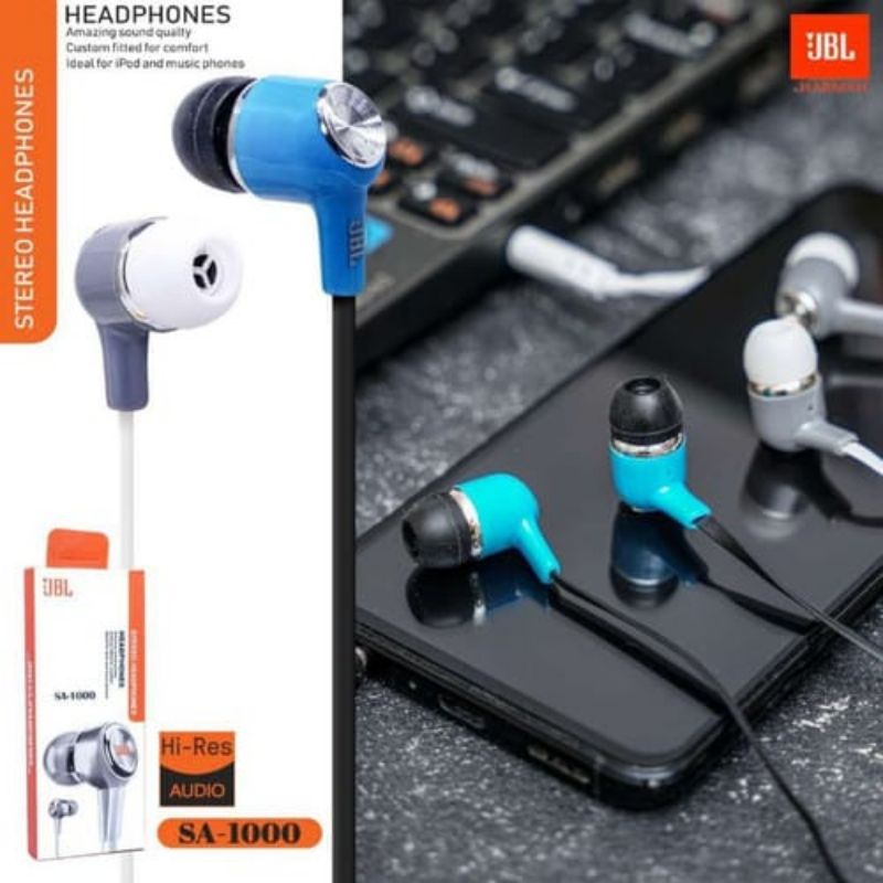 Headset J SA-1000 STEREO BASS Handsfree J SA1000 STEREO BASS Earphone J SA-1000 STEREO BASS MIC