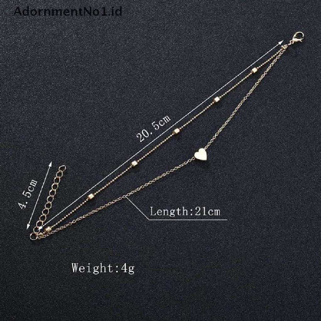 [AdornmentNo1] Bohemian Rantai Kaki Emas Bintang Laut Gelang Kaki Pantai Barefoot Sandal Ankle Bracelet Lucu Wanita Perhiasan [ID]