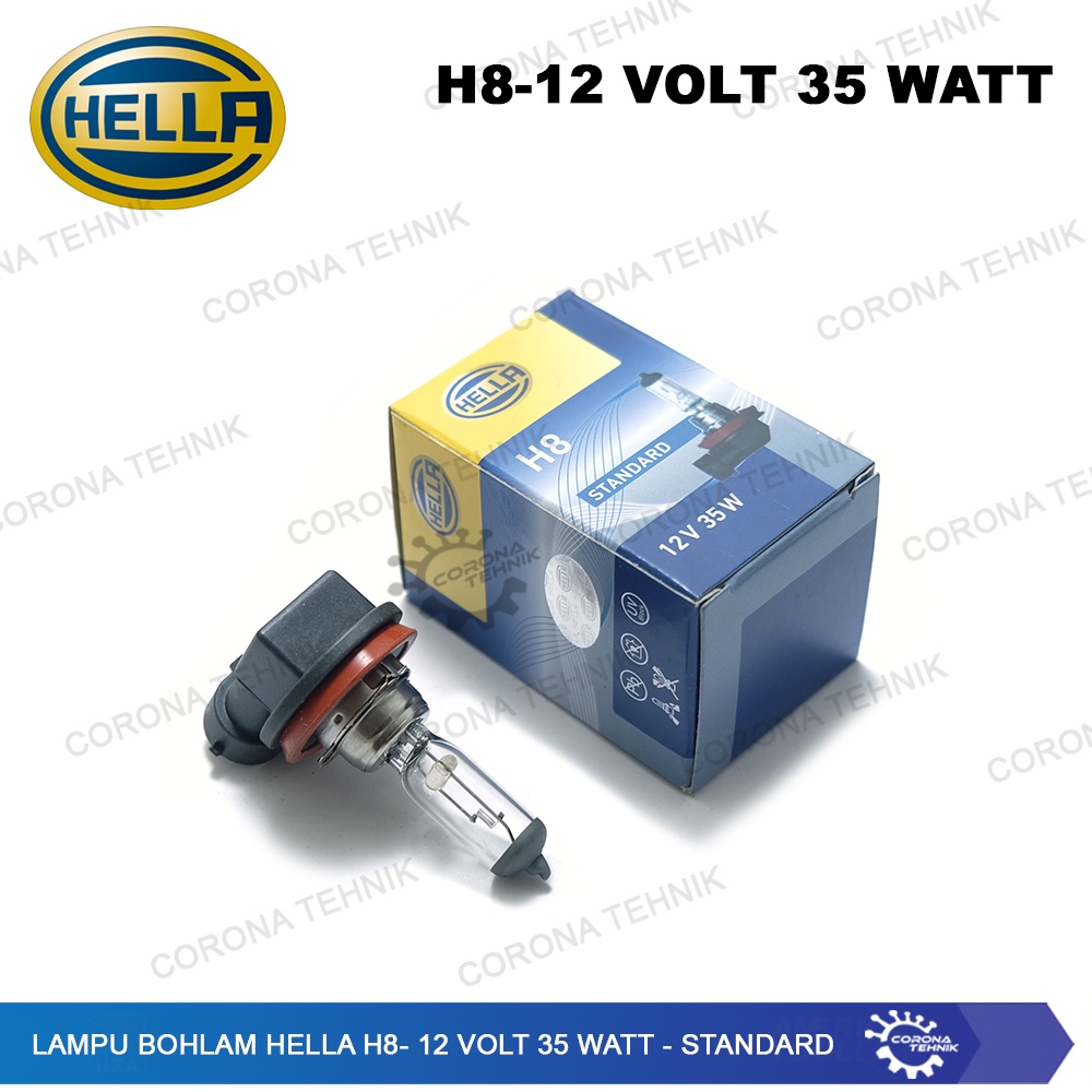 H8 - 12 Volt 35 Watt - Standard Lampu Bohlam Hella