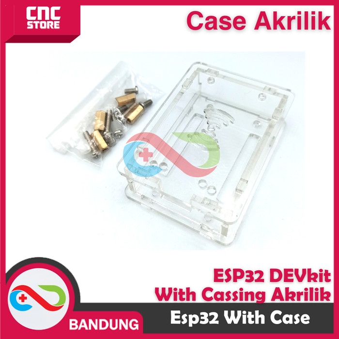 ESP32 DOIT WIFI BLUETOOTH IOT DEVELOPMENT BOARD WITH CASE AKRILIK