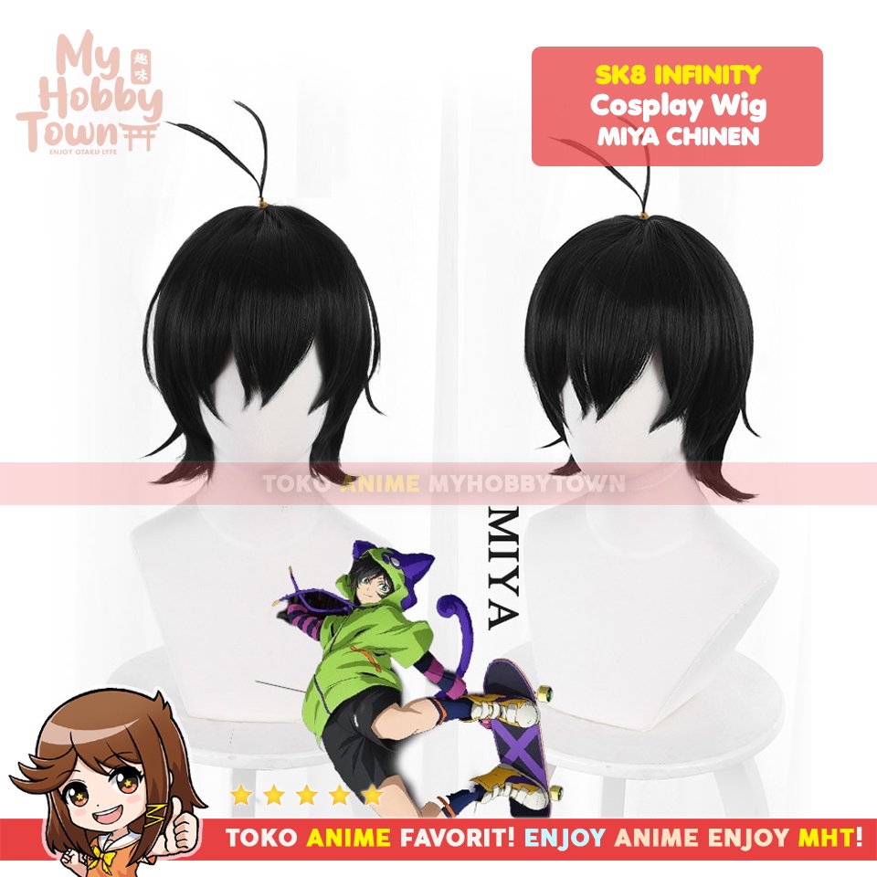 Wig Cosplay Anime Sk8 Infinity : Miya Chinen Rambut Palsu