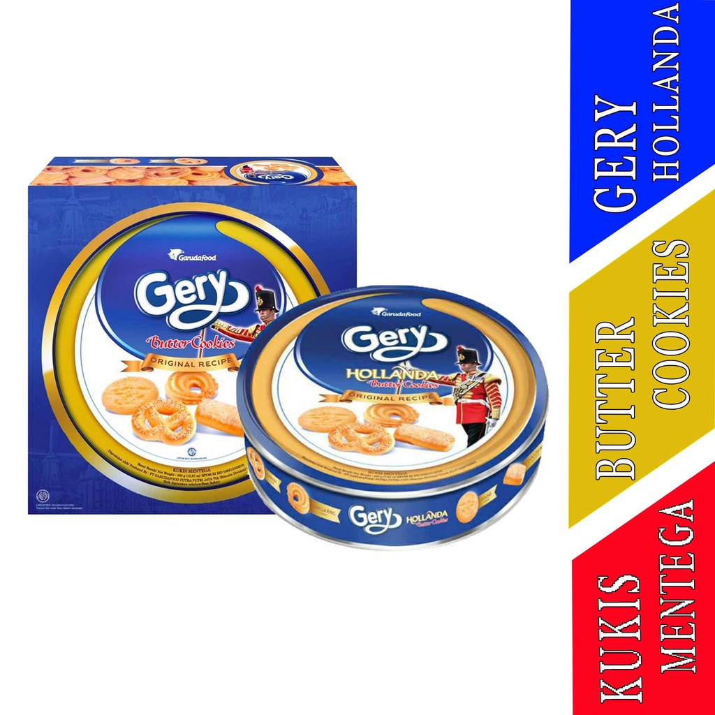 Jual Butter Cookies Gerry Biskuit Gery Hollanda Cookies Butter 450g