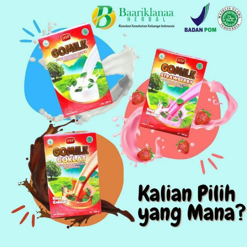 

(BISA COD)GOMILK SUSU KAMBING ETAWA HERBAL 200GRAM