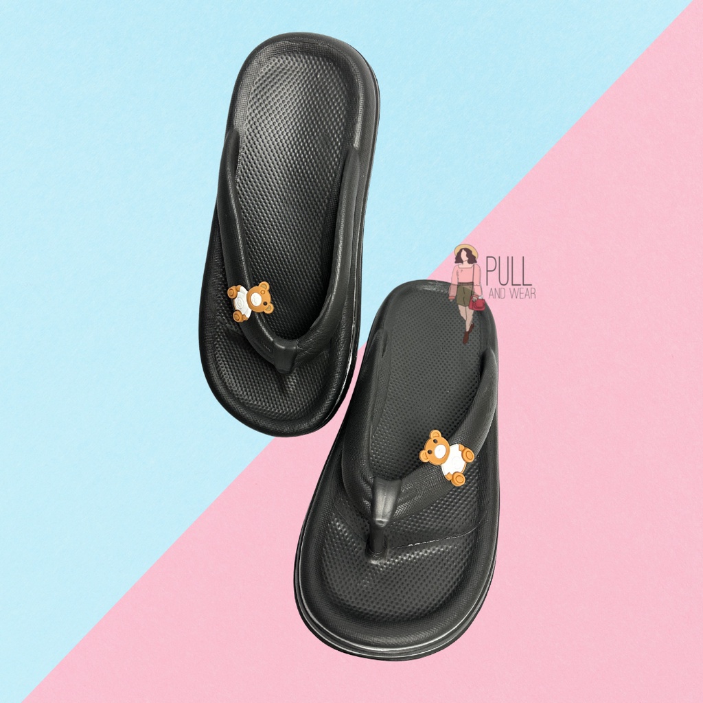 SENDAL JEPIT WANITA ANTISLIP BEAR / SENDAL SANTAI WANITA