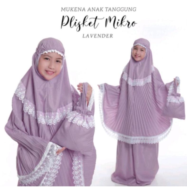 mukenah plislet anak 6-12 tahun terbaru / mukena anak perempuan / mukenah anak 10 tahun / mukena ana