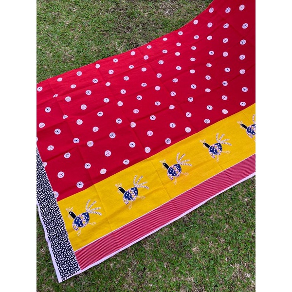 Kain Batik Solo Katun printing motif ayam b