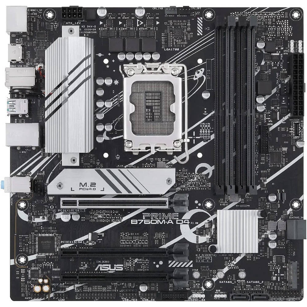 ASUS Prime B760M-A D4 Intel LGA1700 B760 DDR4 Raptor Lake Motherboard