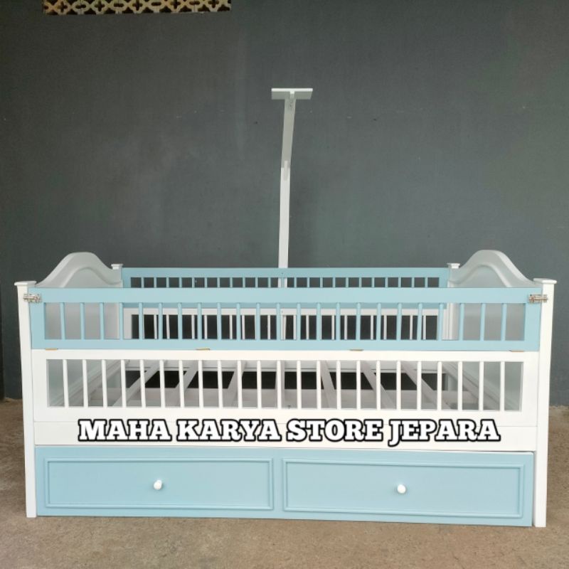 BOX BAYI CUSTOM LENGKUNG SORONG PAGAR ENGSEL DUCO REAL PICT