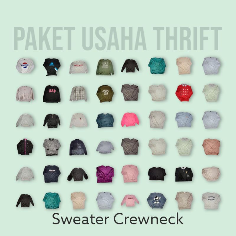 Paket usaha sweater thrift