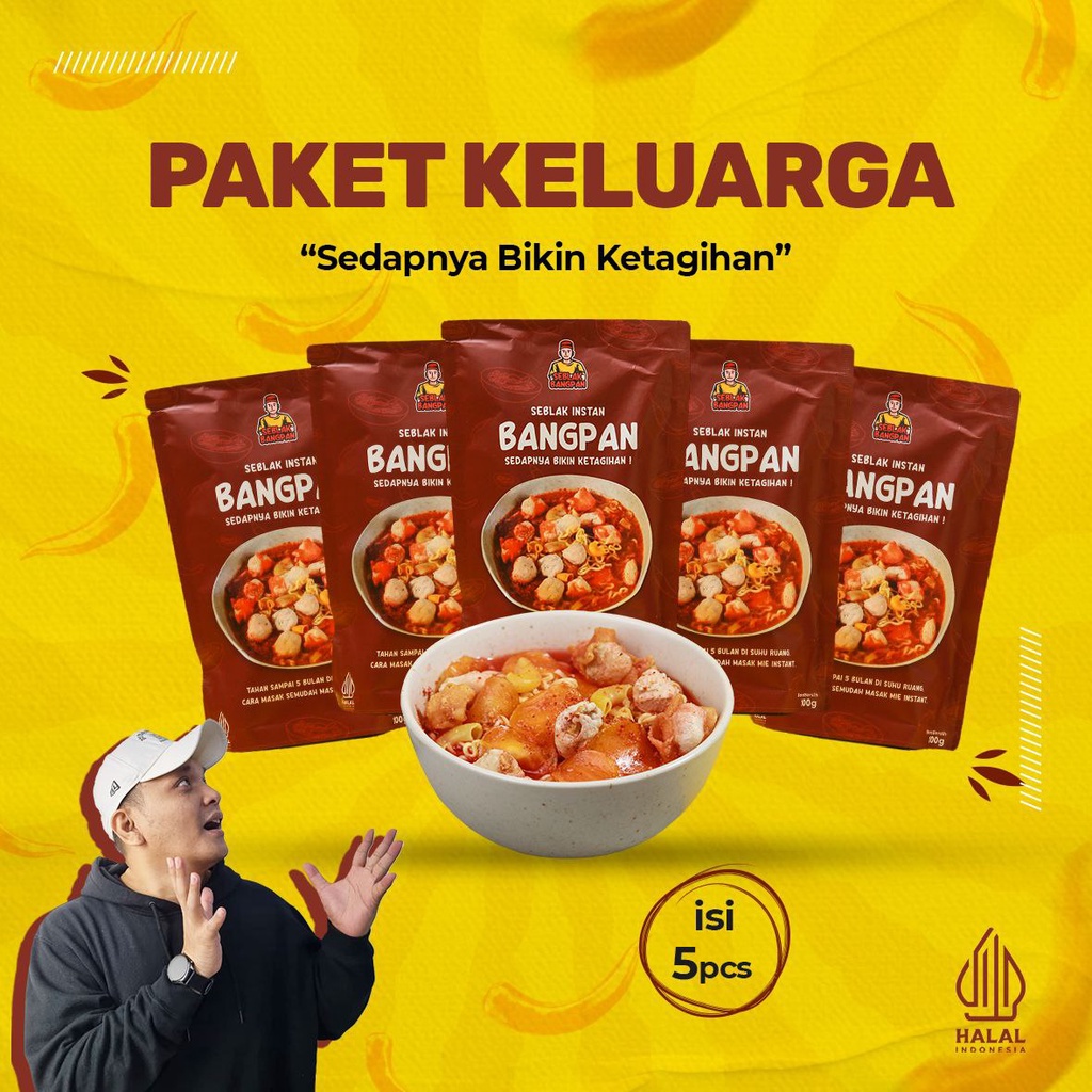 

Seblak Bangpan Paket Keluarga Isi 5 pcs