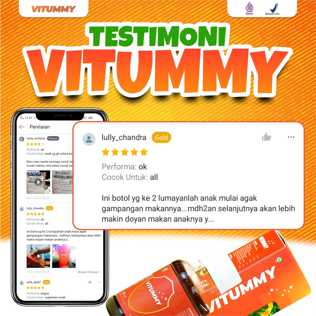 Vitummy -  Madu Paket 5 Botol 130ml