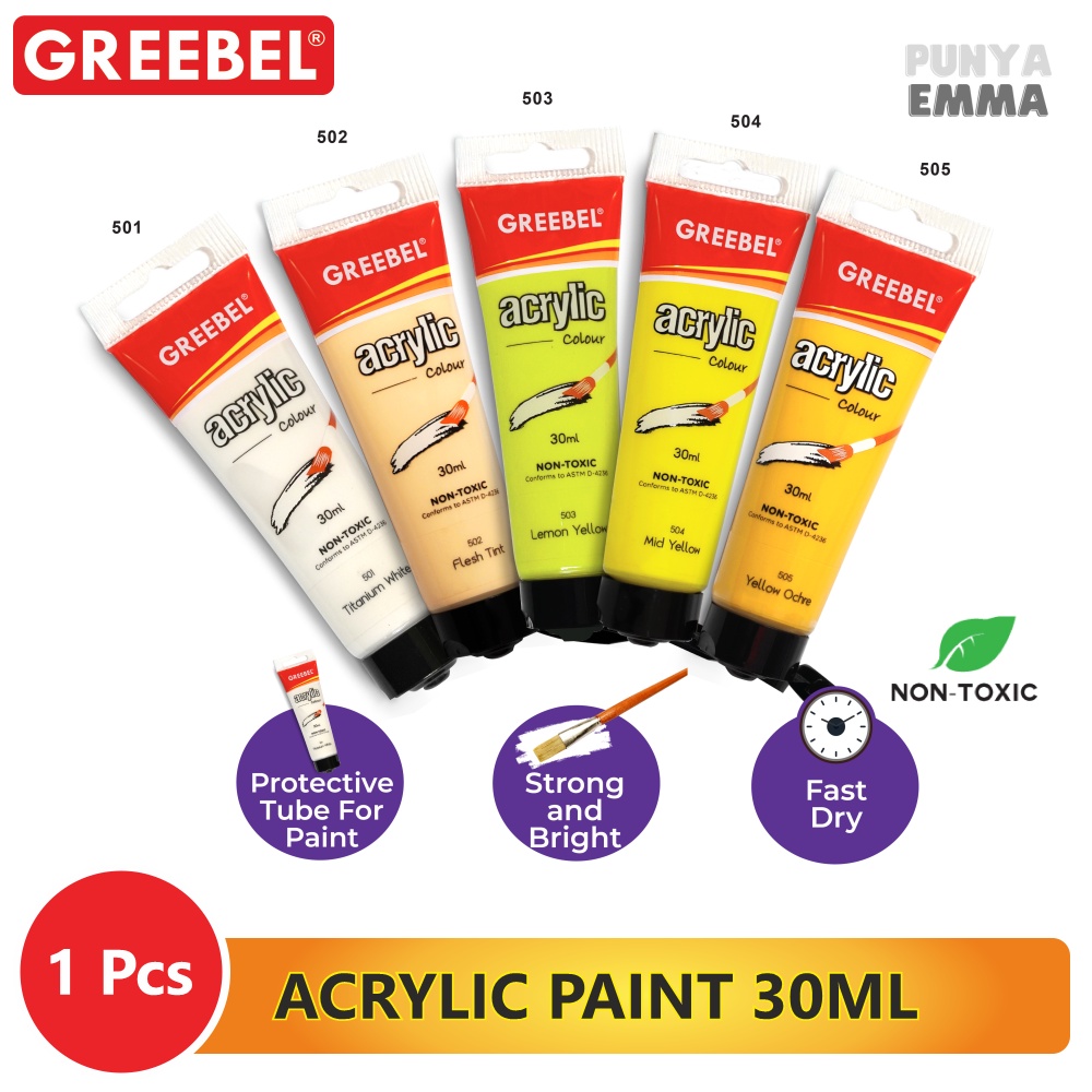 

GREEBEL ACRYLIC PAINT / CAT AKRILIK 30ML