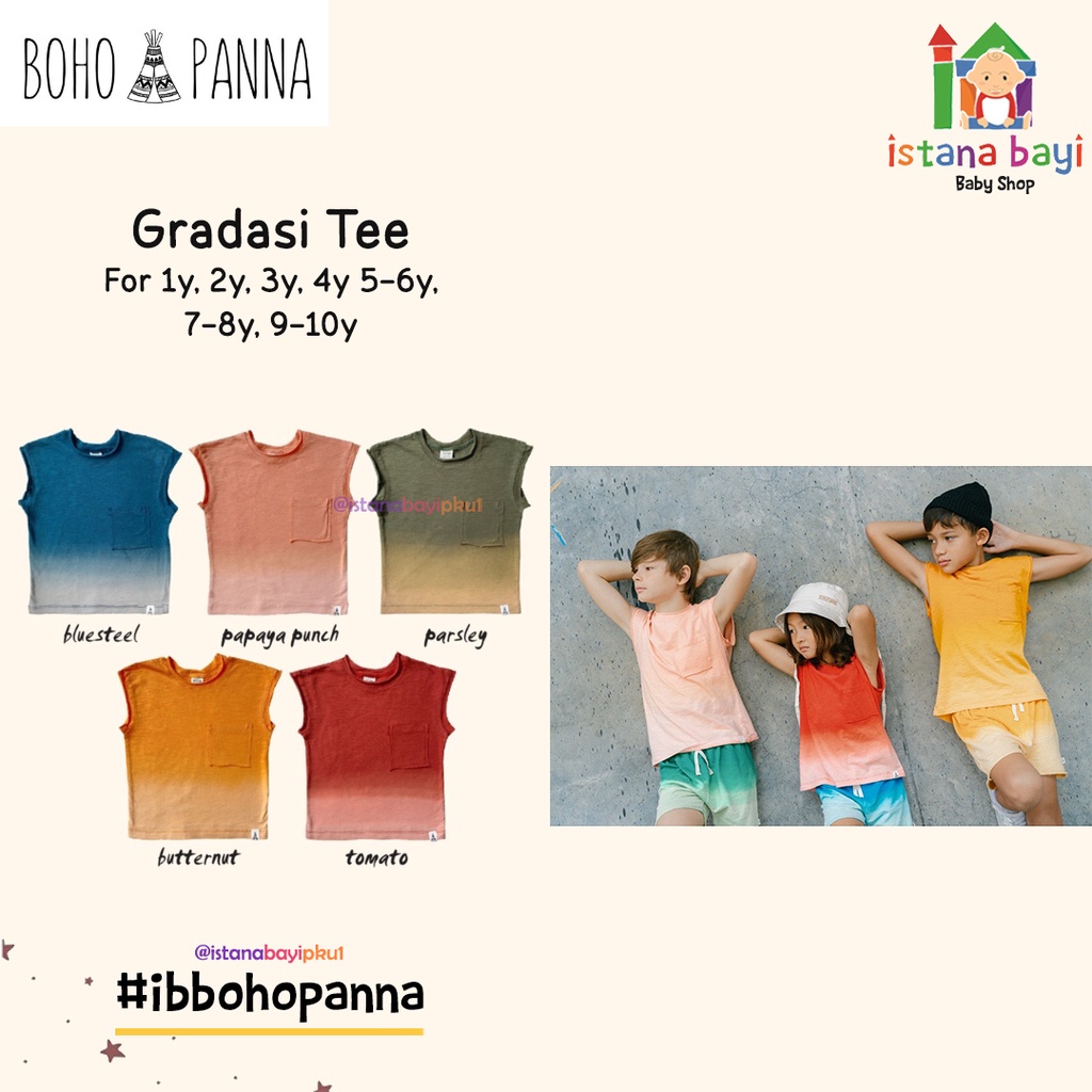 BOHOPANNA GRADASI TEE - KAOS ANAK 1-10 TAHUN