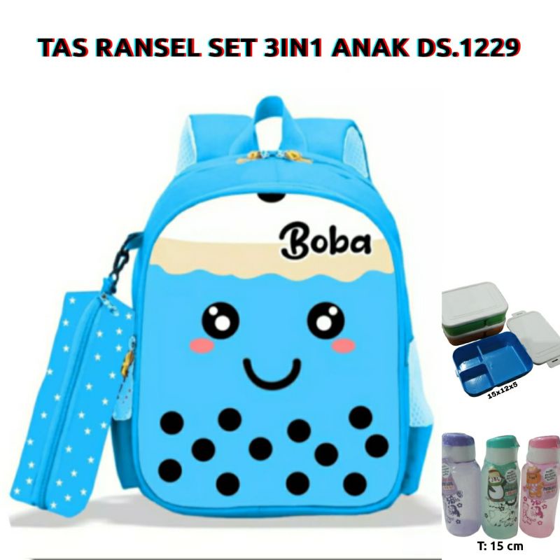 dem_sare / DS1229 Ransel Sekolah Anak Laki Laki Perempuan BackPack TK SD Tas ransel kecil mini karakter