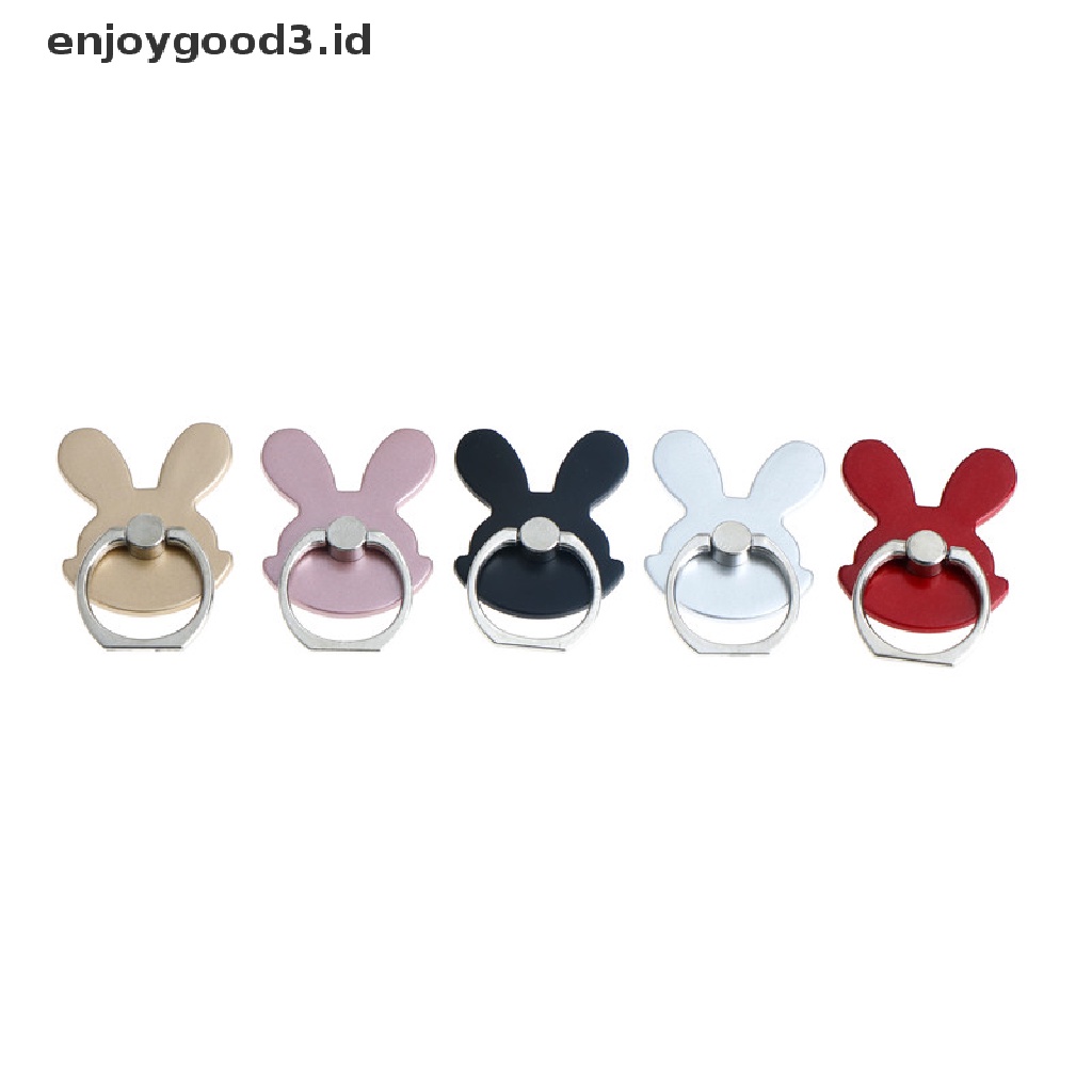 [Rready Stock] Desain Kelinci phone holders 360derajat Cincin Jari Handphone stand holder universal (ID)