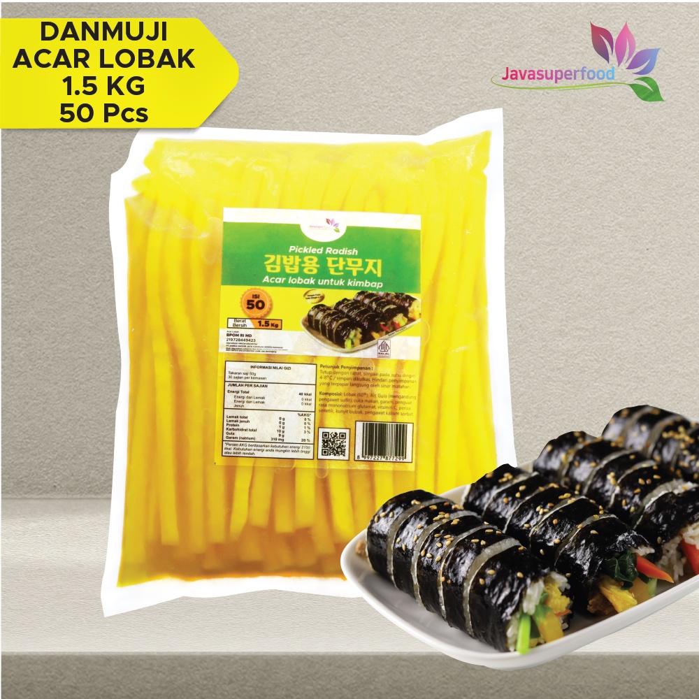 

[Halal] Danmuji Panjang Kimbab Acar Lobak Kuning Untuk Kimbab 1.5 KG Isi 50 Potong Panjang