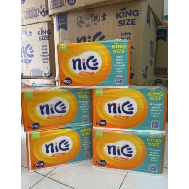 Facial Tissue Nice 900 gr / Tisu Nice 900 Kemasan Baru / Tisu Wajah Nice / Tissue Nice 900 gr / Tisu