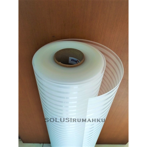 ( 1 ROLL = 30 MTR ) Fiber Pagar MAXI STRIPES GARIS PUTIH / Plastik Tutup Pagar