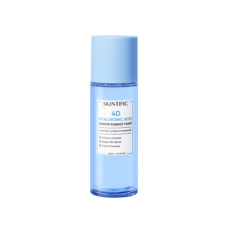 PAKET 4 Skintific 4D Hydrating Series ( Low Ph Cleanser 80ml + 4D Hyaluronic Acid Serum 20ml + 4D Hyaluronic Acid Essence Toner 100ml + 5X Ceramide Moisturizer Gel 30gr)