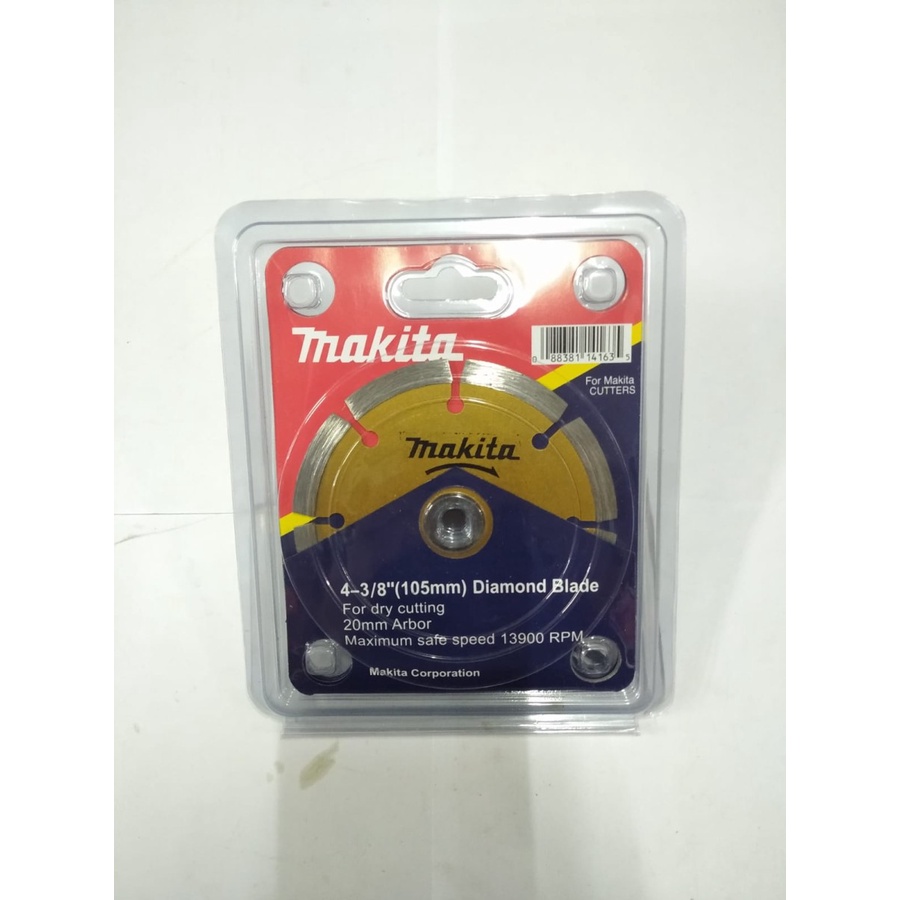 Makita Mata Pisau Potong Keramik 4&quot; Kering Makita Diamond Wheel Dry