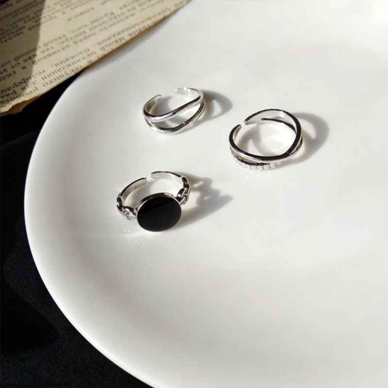 7PCS/COD✨Cincin N1ke gaya Korea Untuk Pria Dan Wanita TN-28（3pcs）