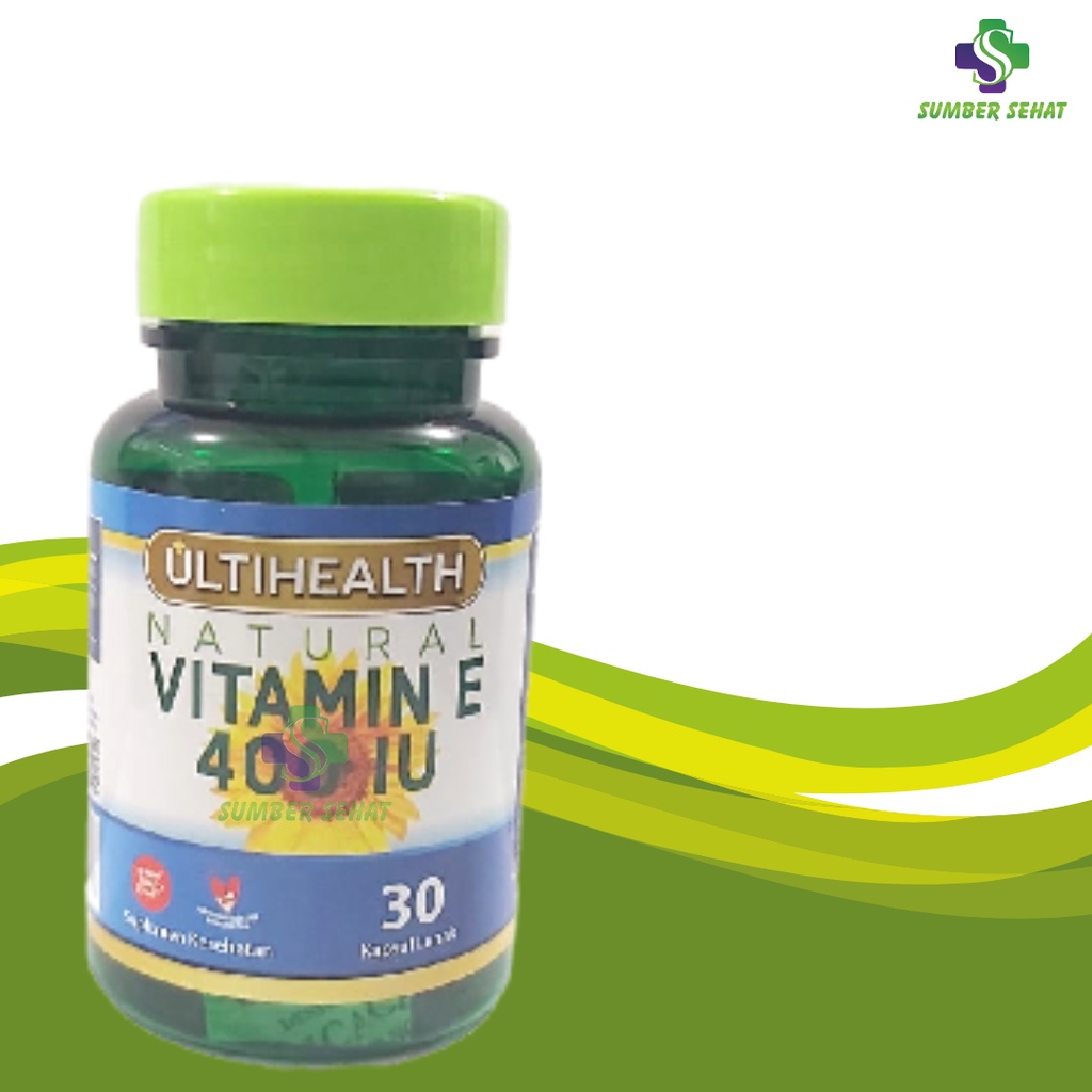 ULTIHEALTH NATURAL VITAMIN E 400 IU BOTOL 30 KAPSUL