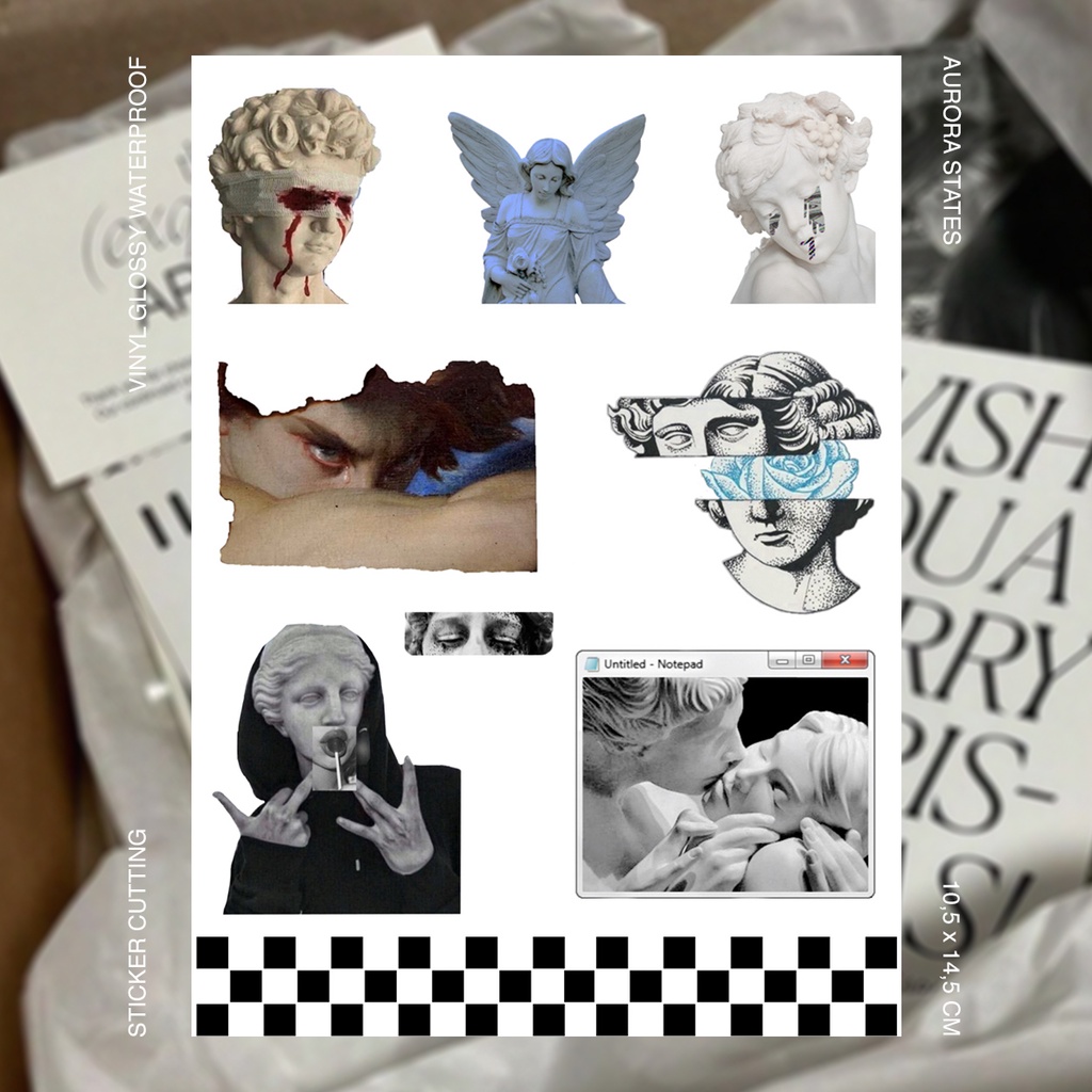 

Statue Sticker Aesthetic Packs | Sticker Case Hp/Laptop | Sticker waterproof | Custom Sticker