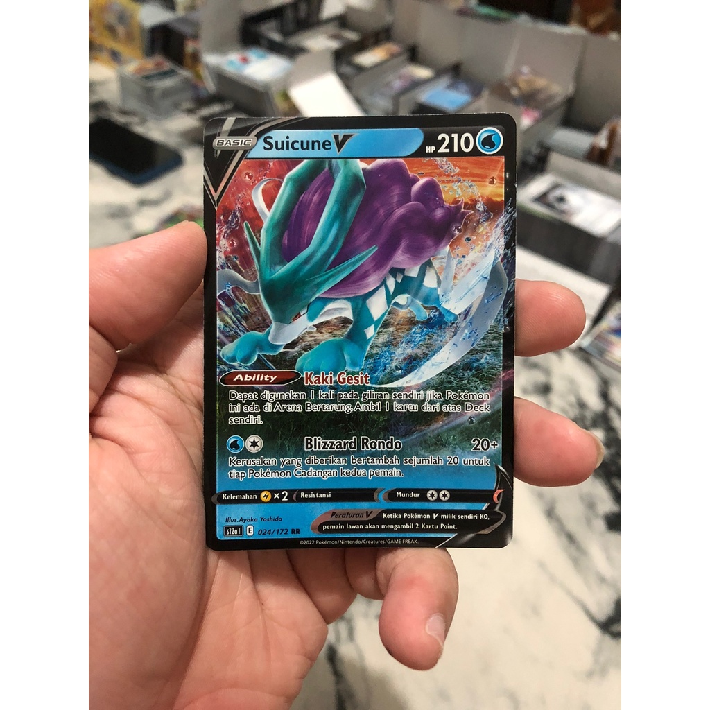 Kartu Pokemon TCG Suicune V RR s12a VStar Semesta Original Indonesia Arceus Palkia Dialga Giratina L