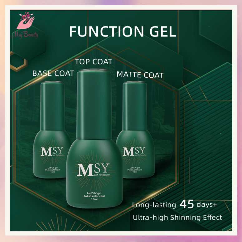 MSY 15ml GEL POLISH TOP COAT BASE COAT MATTE TOP COAT 15ml uv led lamp gel polish/15ml KUTEK GEL