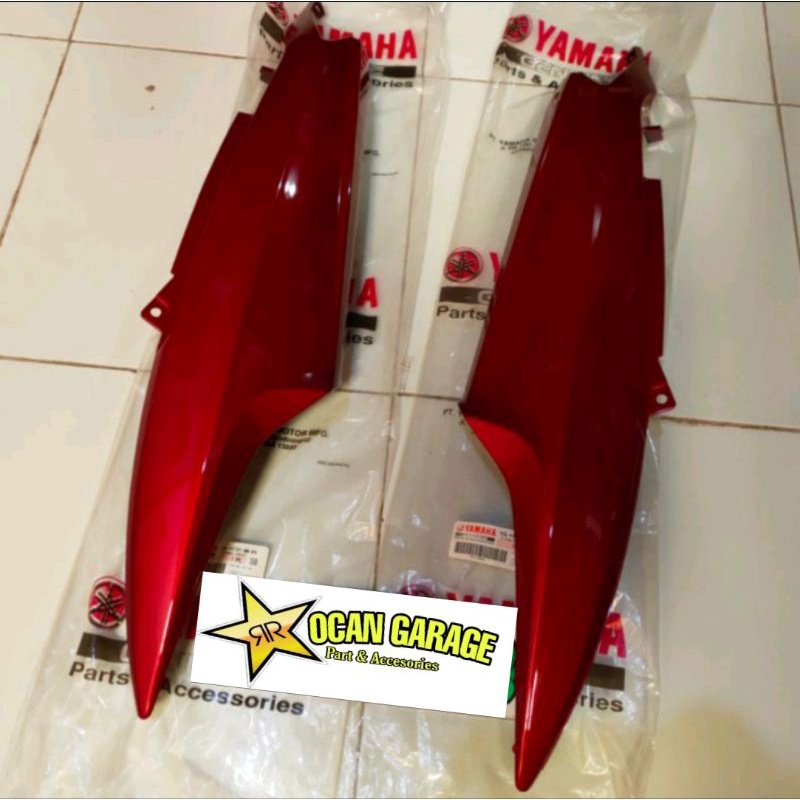 body mio sporty maroon original body belakang mio maroon original