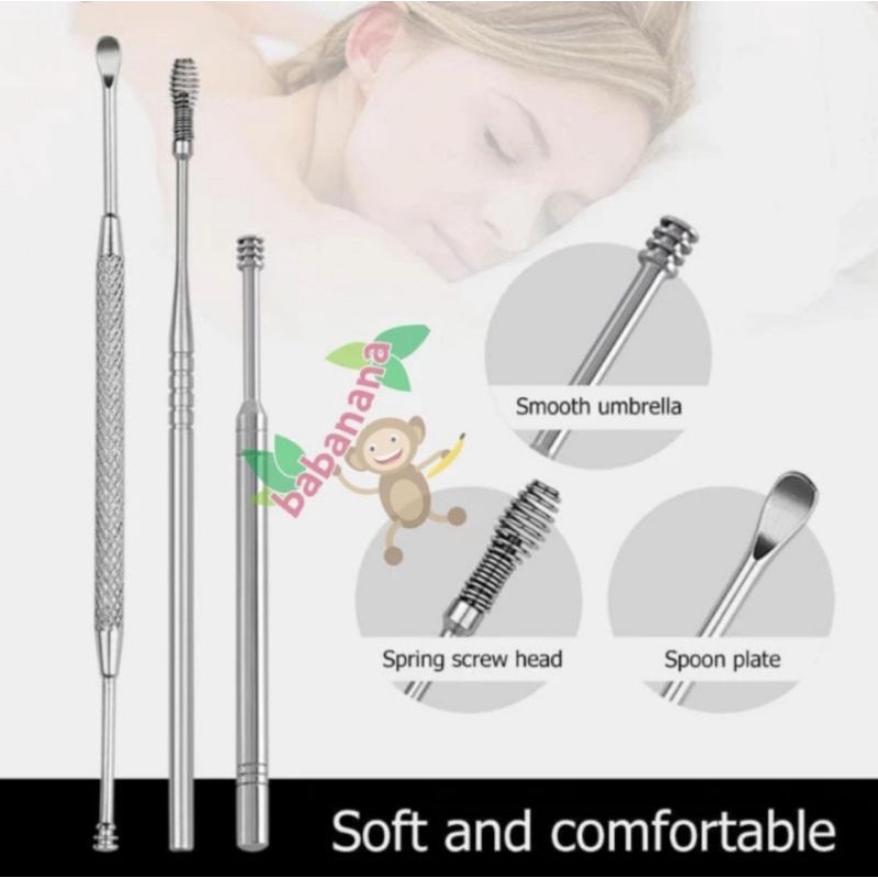 7 in 1 Alat Pembersih Telinga Korek Kuping Ear Wax Picker Kotoran