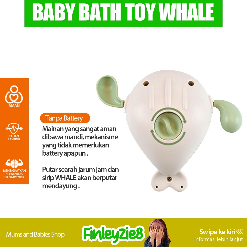 Mainan Air Mandi Ikan Paus / Mainan Air Anak / Mainan Air Bayi / Mainan Mandi Bayi / Mainan Mandi anak Bayi / Mainan Mandi