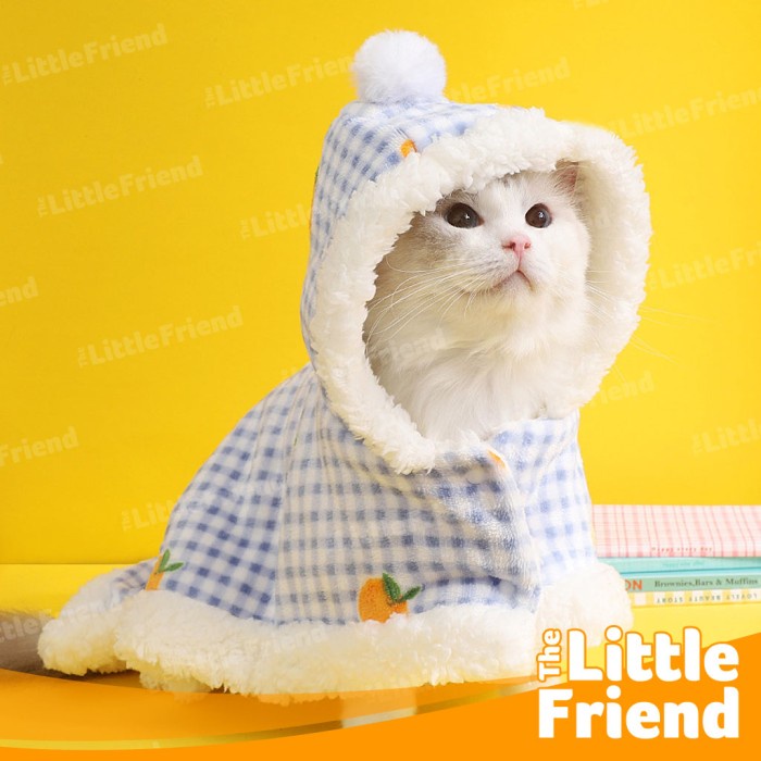 Selimut Hoodie Cape Anjing Kucing Hewan Pet Blanket Lucu Hangat Lembut