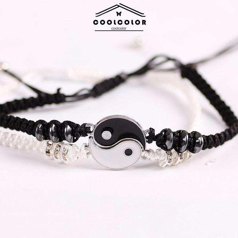 COD❤️Paduan Gelang Pasangan Tenun Tangan Gelang Tai Chi Bagua Tali Gelang- cl