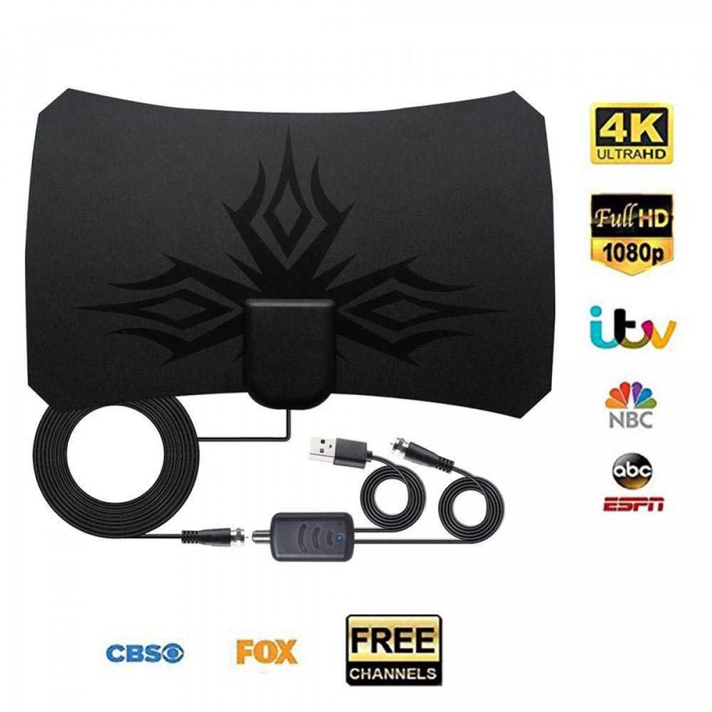 Antena TV Digital Indoor DVB-T2 28dB Taffware Signal Booster Amplifer