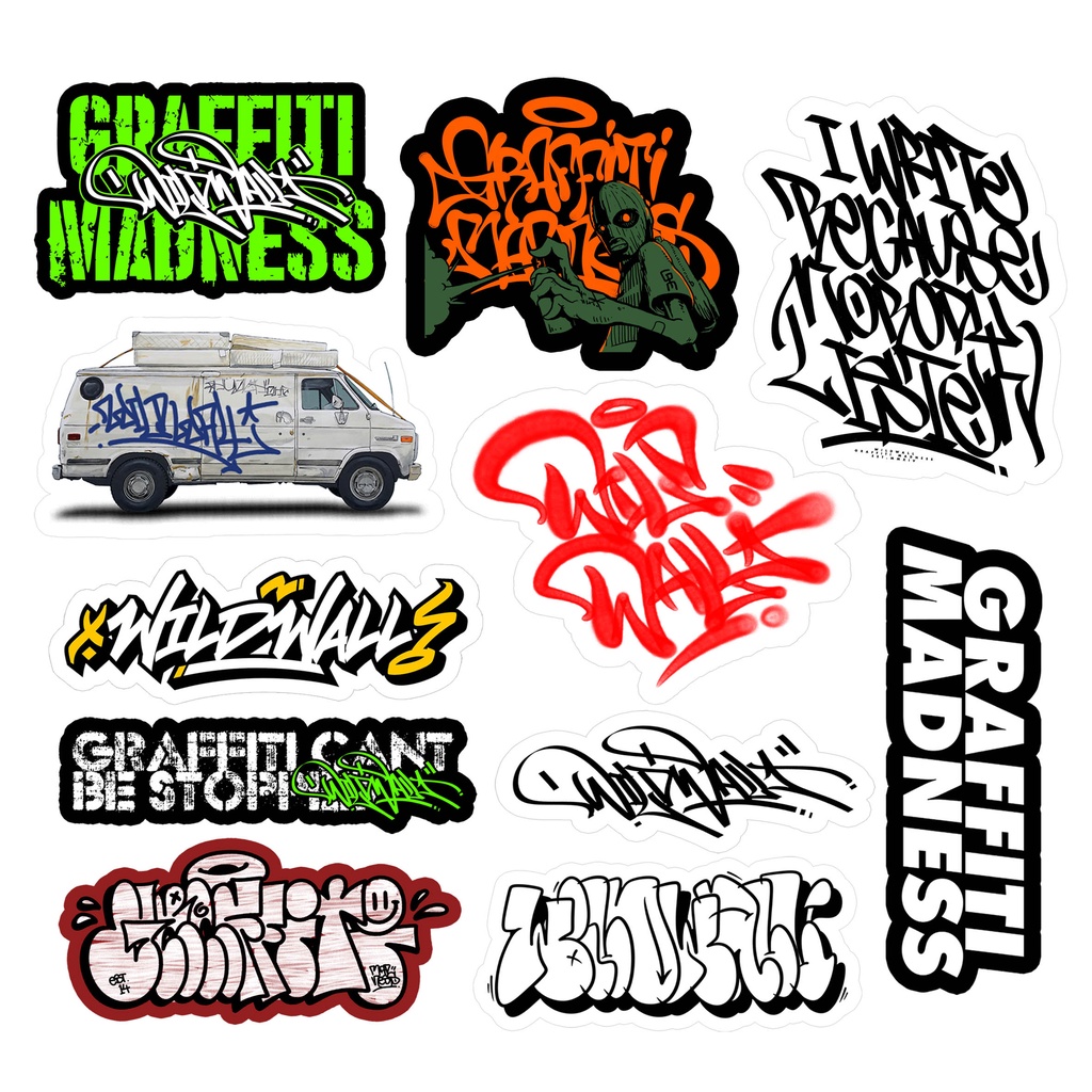 

EveStoree - sticker pack ww10 wildwall graffiti merch