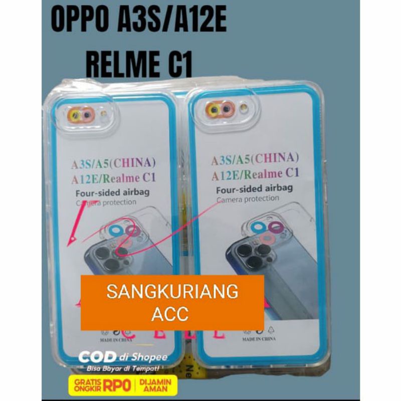 Softcase Slicon Bening Transparan OPPO A3S/A12/C1 Casing bening terbaru