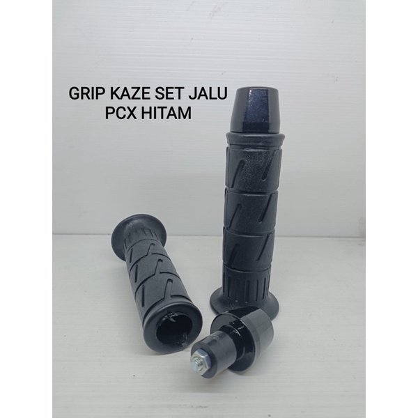 handgrip kaze set jalu pcx hitam grip motor universal