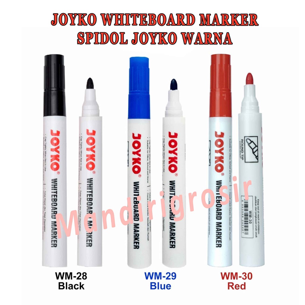 WhiteBoard Marker * Joyko * Spidol Untuk Papan Tulis Putih  * Spidol