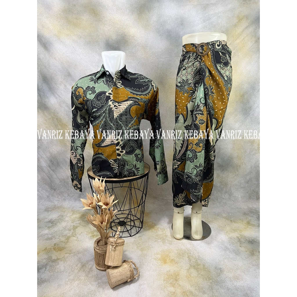 Vanriz Kebaya-Batik Couple Rok Lilit Buat Lamaran Kemeja slimfit