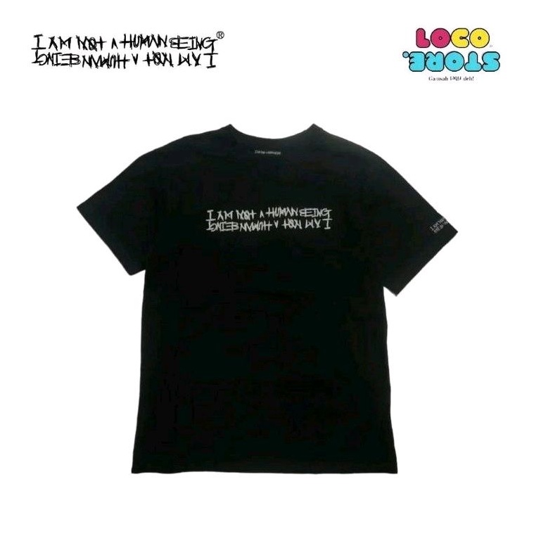 I Am Not A Human Being Iconic Logo T-shirt