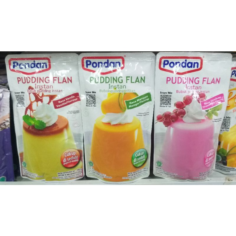 

KZ - pondan bubuk pudding flan 100g mangga, vanila, strawberi