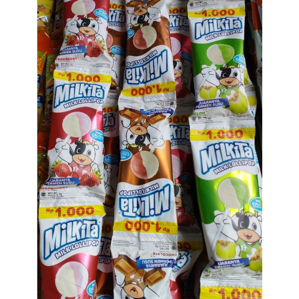 

milkita,lolly,rtng,rasa,coklat/strawberry /melon,10pcsx9gr