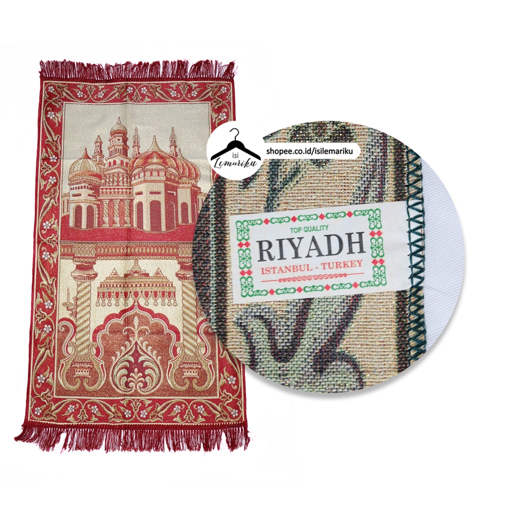 GROSIR/SABLON 50pcs Sajadah Travel QUBA/RIYADH/TIJARAH